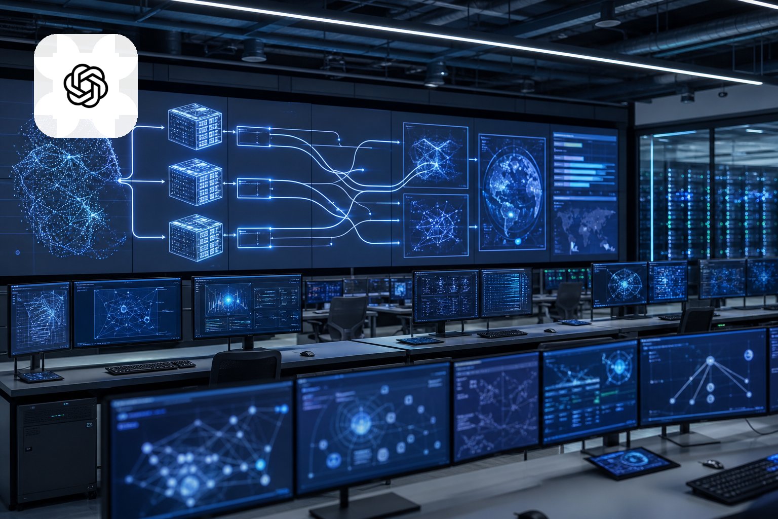 لوحة عمليات تعرض طبقات لمراقبة وكلاء ذكاء اصطناعي داخل بيئات معزولة مع مسار واضح للتنبيه والاستجابة